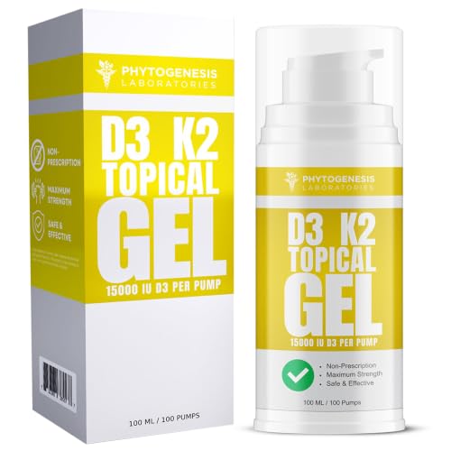 Phytogenesis Vitamin D3 K2 Topical Gel - Product Imagery