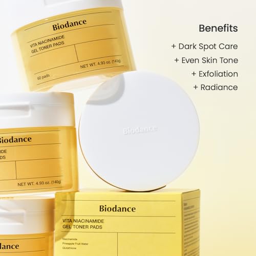 BIODANCE Radiance & Firming Duo: Vita Niacinamide Gel Toner Pads - Product Imagery