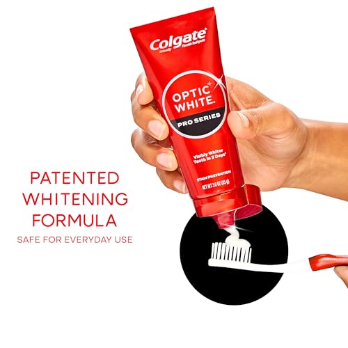 Colgate Optic White Pro Series Teeth Whitening Toothpaste, 2pk, - Product Imagery