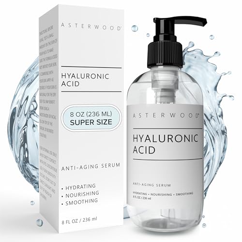 Asterwood Pure Hyaluronic Acid Serum for Face, Anti-Aging & Hydrating – Fragrance Free