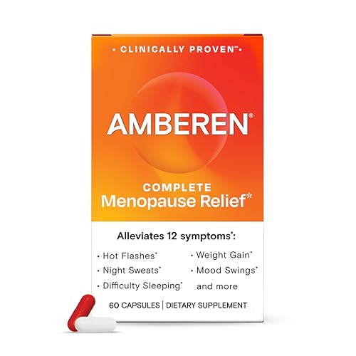 Amberen Menopause Supplement, Multi-Symptom Relief, 30 Day Supply - Product Imagery
