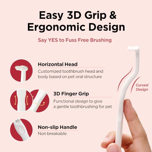 JAYU PET Dental Care Brush with Soft Bristles 1ea - Product Imagery
