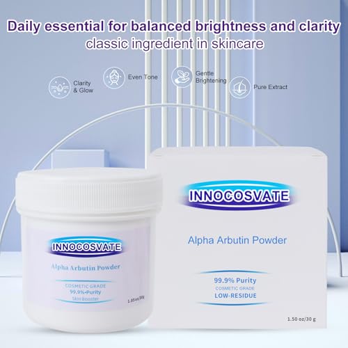 Alpha Arbutin Powder, 99.9% High Purity - Skin Brightening & - Product Imagery