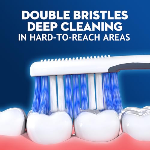 Medium Toothbrushes for Adults with Tongue Cleaner, Utilizing - Product Imagery