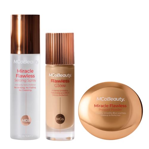 MCoBeauty Setting Spray, Powder & Glow Filter Set - 2 Natural Medium