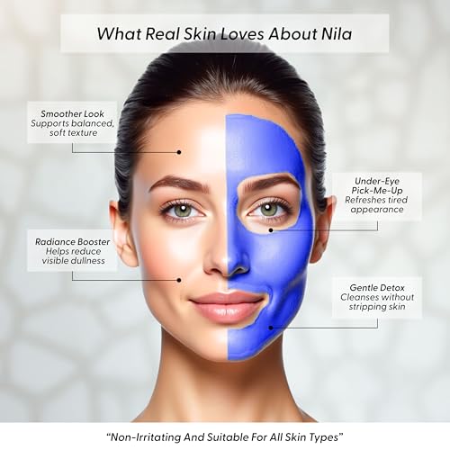 Moroccan Nila Powder – Natural Blue Clay Mask for Face, Body & - Product Imagery