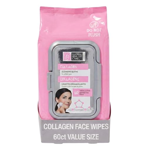 Global Beauty Care Collagen Makeup Remover Wipes - Facial - Product Imagery