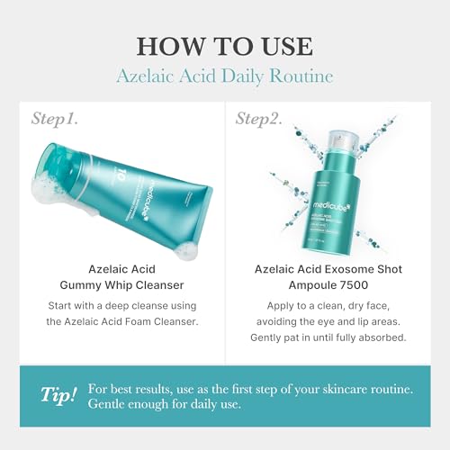 medicube Exosome Shot Azelaic Acid 7,500 PPM Spicule Facial Serum - Product Imagery