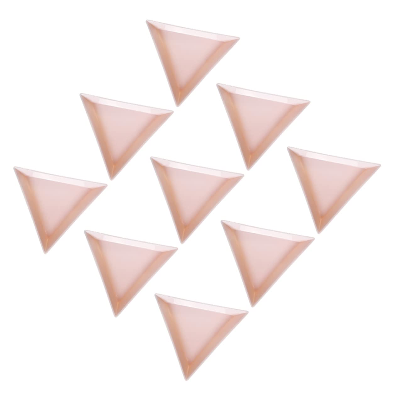 WOONEKY 80pcs Manicure Tools Triangular Storage Trays Nail Jewelry Tray Large Capacity for Nail Technician