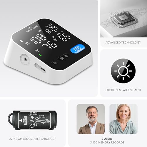 easy@Home Digital Talking Blood Pressure Monitor for Home Use - - Product Imagery