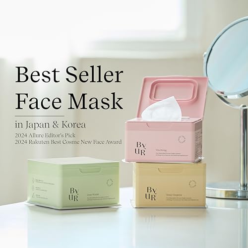 ByUR Green Wonder Daily Aqua Serum Mask (30 Count) Hydrating - Product Imagery