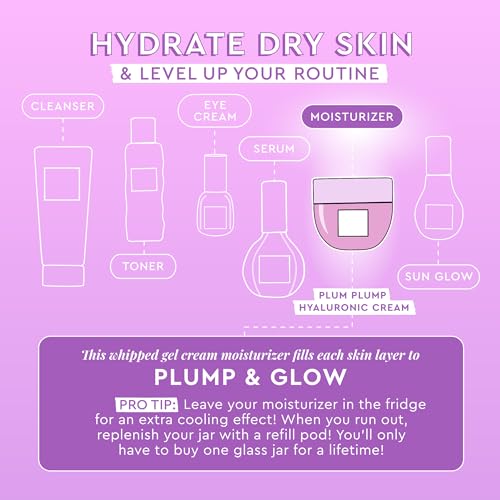 Glow Recipe Plum Plump Hyaluronic Acid Face Cream Moisturizer, - Product Imagery
