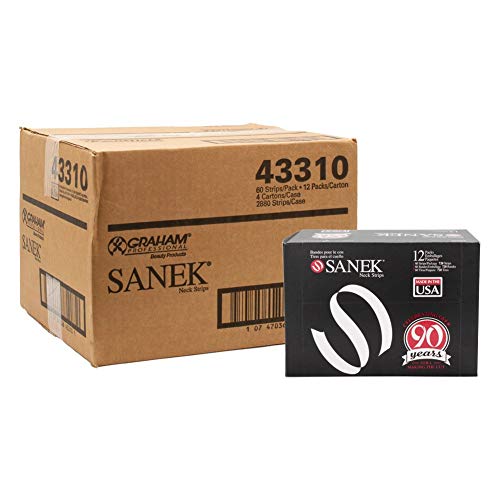 BARBER SALON GRAHAM BEAUTY SANEK NECK STRIPS 12 PACKS MADE IN - Product Imagery
