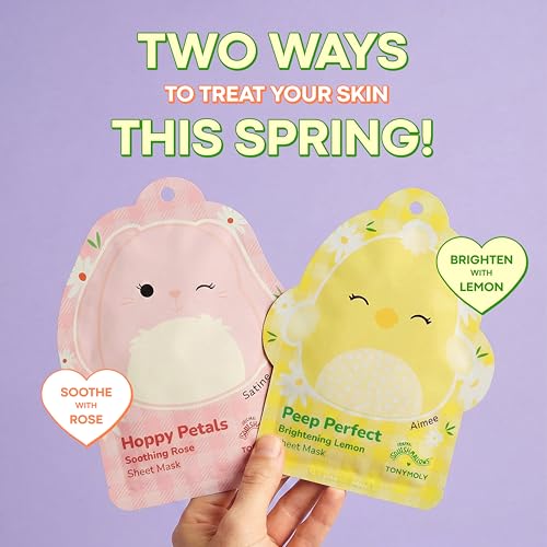 TONYMOLY x Squishmallows Satine Sheet Mask - Rose & Chamomile - Product Imagery