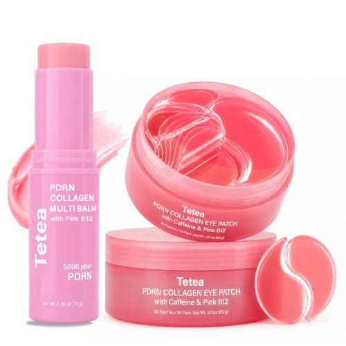 PDRN Pink Collagen Multi Balm Stick & PDRN Caffeine Hydrogel Eye - Product Imagery