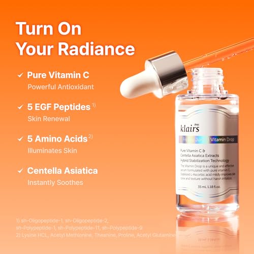 DearKlairs Vitamin C Serum - Dark Spot Care for Sensitive Skin, - Product Imagery