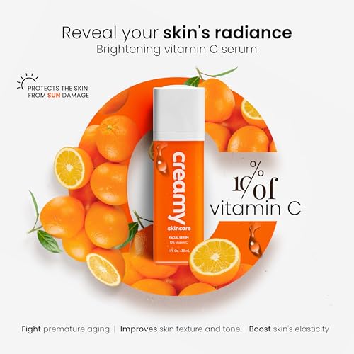 Creamy Vitamin C Face Serum, 10% Vitamin C, Serum for Glowing - Product Imagery