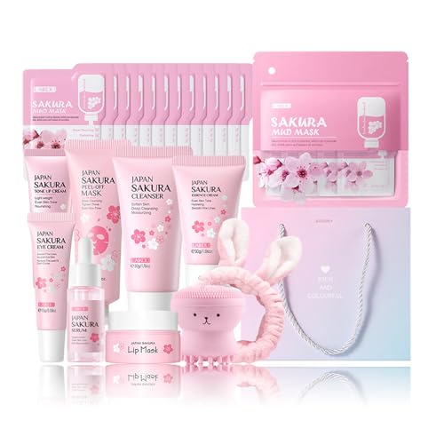 Skin Care Set Sakura Women Beauty Gift Sets Korean Skin Care - Product Imagery