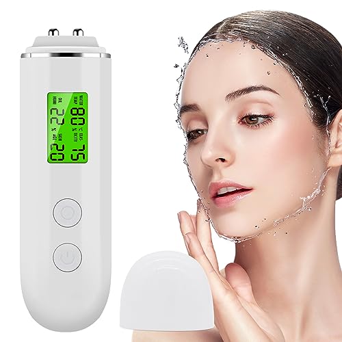 VOOADA LCD Digital Precision Skin Oil Content Analyzer, Moisture Tester Skin Monitor Detector, Face Care Tool for Beauty
