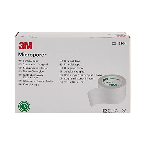3M™ Micropore™ Surgical Tape 1530-1, 1 IN x 10 YD (2,5cm x - Product Imagery