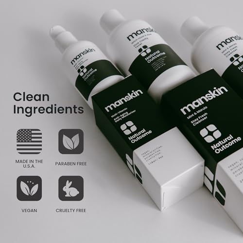 Natural Outcome Mens Skin Care Kit | Mens Facial Care Kit for - Product Imagery
