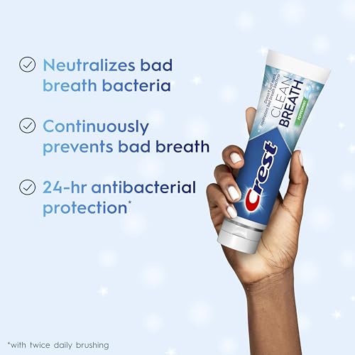 Crest Toothpaste Clean Breath Peppermint 4.6oz – Neutralizes Bad - Product Imagery