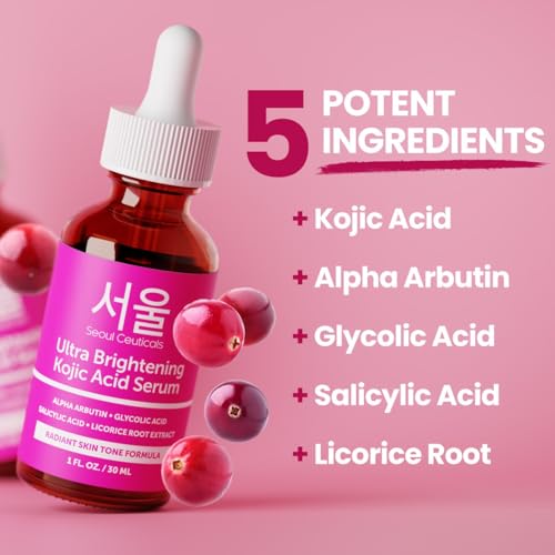 SeoulCeuticals Korean Skin Care Kojic Acid Serum Dark Spot - Product Imagery