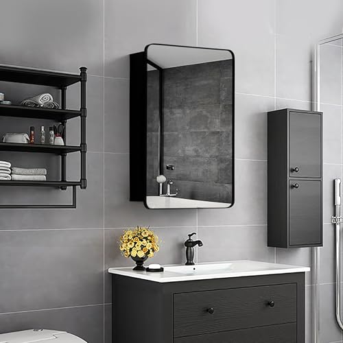 Basicwise Multi-Purpose Aluminum Bathroom Storage Medicine - Product Imagery