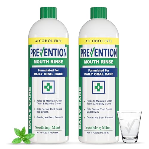 Prevention Daily Care Mouthwash, Hydrogen Peroxide Rinse 16 oz - Product Imagery