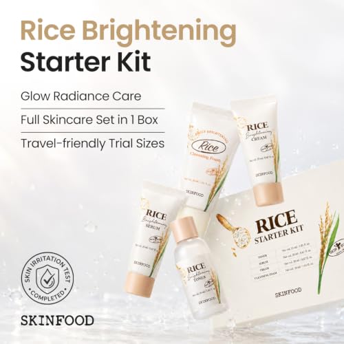 SKINFOOD Rice Starter Kit, Rice Toner, Rice Serum, Rice - Product Imagery