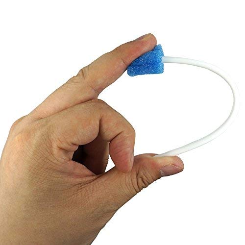 Oral Care Swabs Disposable- Blue 100 Counts - Product Imagery