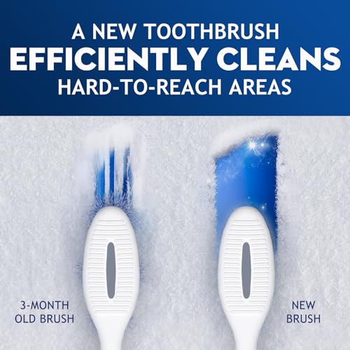 Medium Toothbrushes for Adults with Tongue Cleaner, Utilizing - Product Imagery