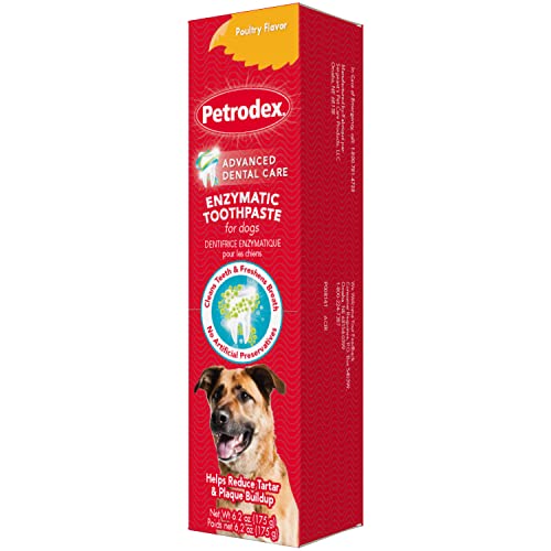 Petrodex Enzymatic Dog Toothpaste, Poultry Flavor, 6.2oz - Product Imagery