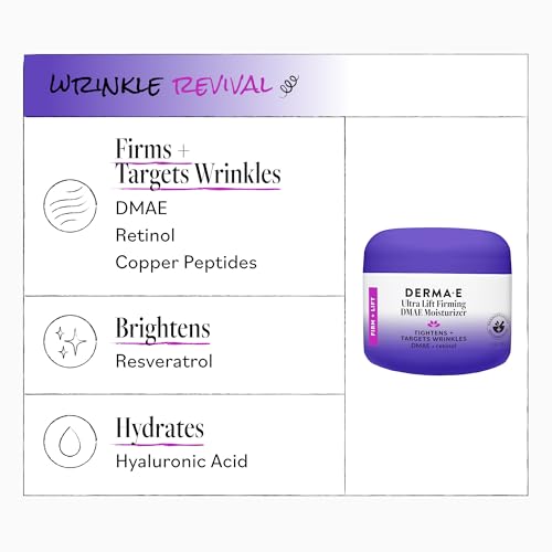 DERMA E Ultra Lift Firming DMAE Day & Night Cream, 2 Oz Face - Product Imagery