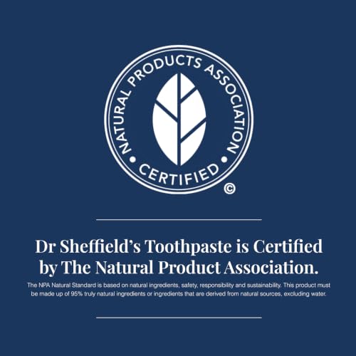 Dr. Sheffield's Fluoride Free Whitening Toothpaste, Mint, No - Product Imagery