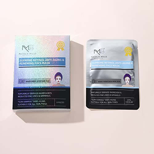 Supreme Retinol, Collagen & Vitamin C Anti-Aging SILK Face Mask - Product Imagery