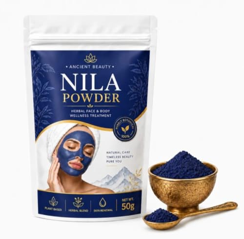 Viral Blue Mask| Authentic Moroccan powder – 100% Pure Indigo - Product Imagery