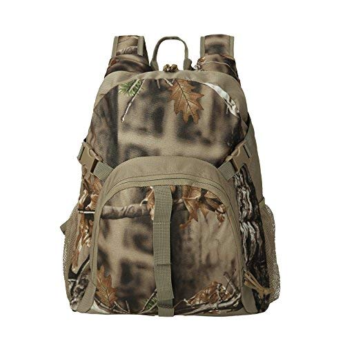 AUSCAMOTEK Camo Backpacks for Hunting Accessories Fishing Hiking Camping Camouflage Bag Small Day Pack for Men – Polyest