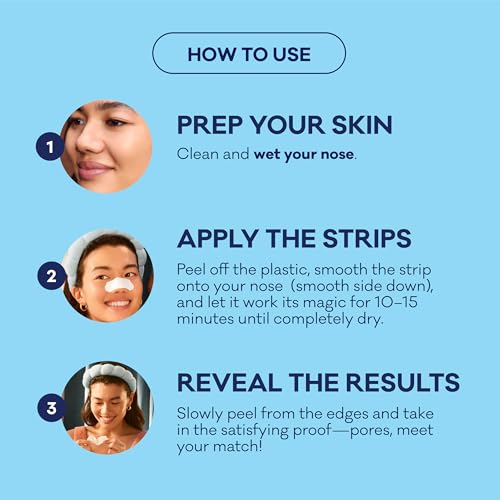 Bioré Original Blackhead Remover Strips, Deep Cleansing Nose - Product Imagery