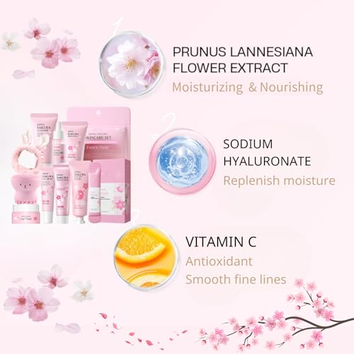 Japan Sakura Skin Care Set for Teen Girls - Evolvique Skin Care - Product Imagery