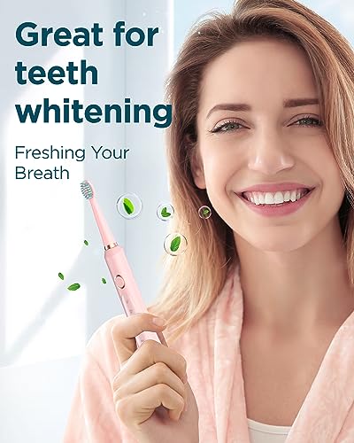 Rtauys M5 Sonic Electric Toothbrush for Adults and Kids - - Product Imagery