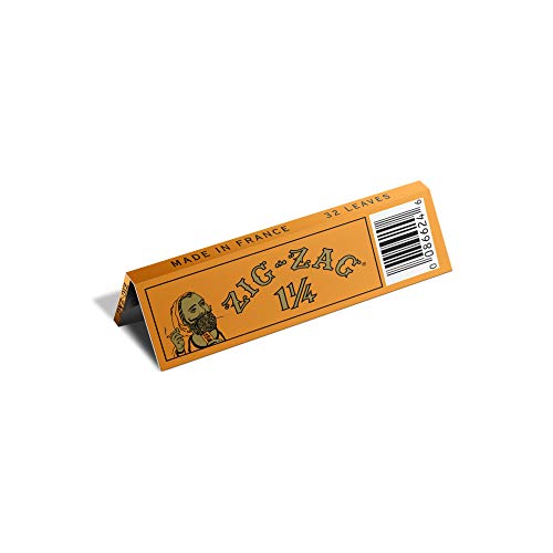 ZIG-ZAG Rolling Papers French Orange 1 1/4 6 pack - Product Imagery
