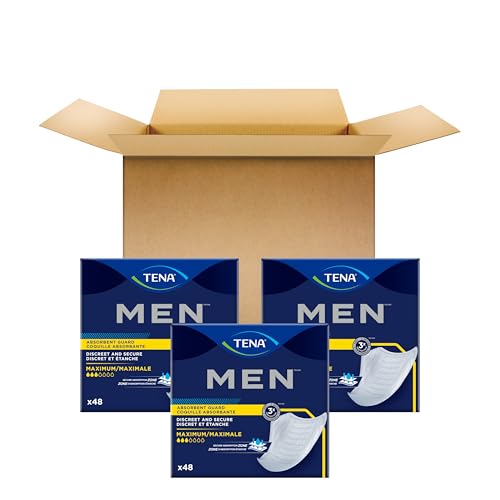 TENA Men Maximum Guards, Incontinence Pads for Men, 144 ct - Product Imagery
