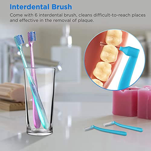 Fregum V-Shaped Orthodontic Toothbrush for Braces with - Product Imagery