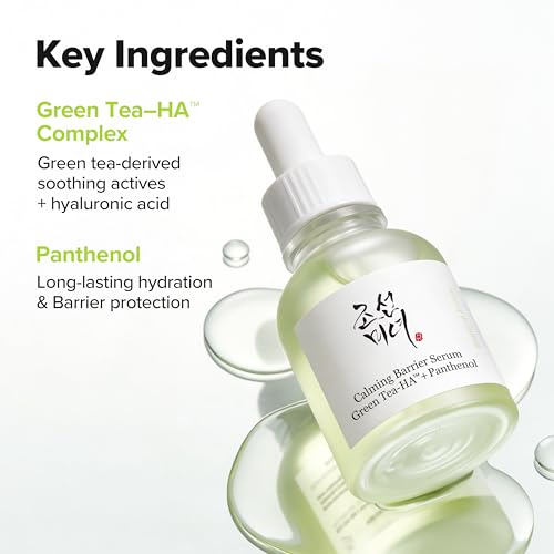 Beauty of Joseon Calming Barrier Serum Green Tea-HA™ + Pathenol - Product Imagery