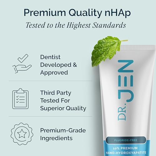 Dr. Jen Fluoride Free Toothpaste with 10% Premium Nano - Product Imagery