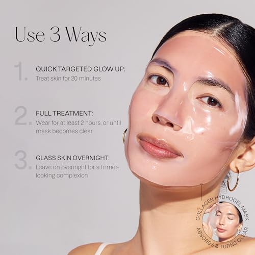 Karuna Skin - COLLAGEN Face Mask Sheets, Hydrogel 2-Piece Facial - Product Imagery