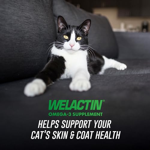 Nutramax Welactin Omega 3 Fish Oil for Cats, Skin and Coat - Product Imagery