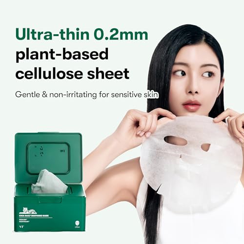 VT COSMETICS CICA Daily Soothing Mask, 30 Sheet - Product Imagery