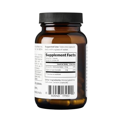 Santa Cruz Paleo, Zinc & Copper Mineral Supplement, High - Product Imagery